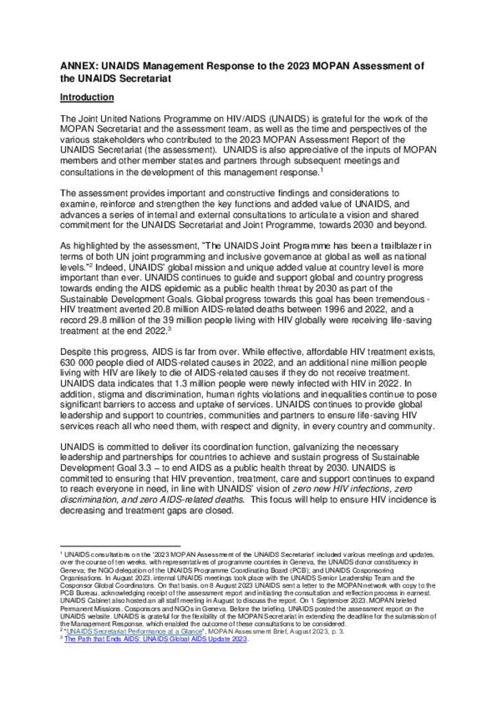 MOPAN Management Response Annex1.pdf MOPAN Management Response Annex1.pdf