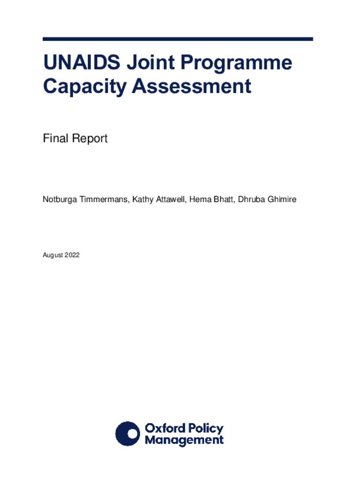 UNAIDS Joint Programme Capacity Assessment_Final Report_29Aug2022 updated