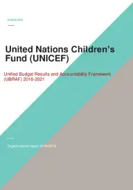 UNICEF_Organizational report_2018-2019