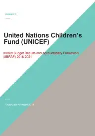 UNICEF_Organizational report_2018