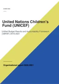UNICEF_Organizational report_2021