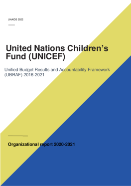 UNICEF_Organizational report_2021